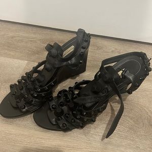 Balenciaga, wedge, gladiator sandals